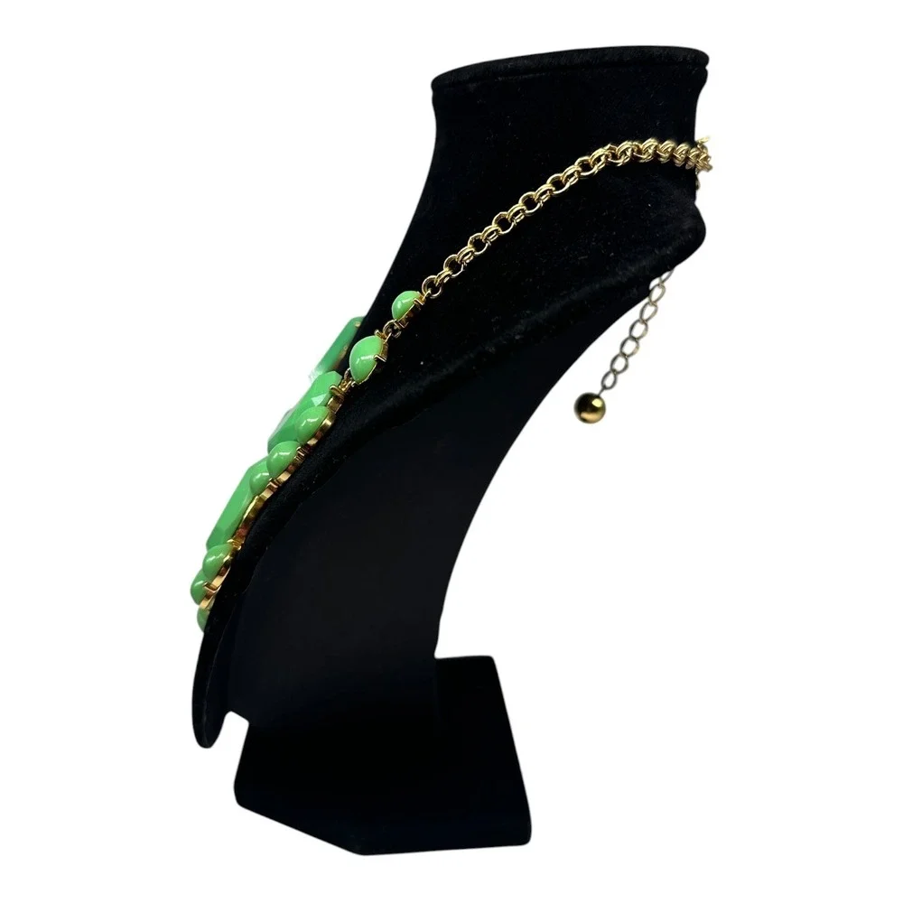 Kate Spade New York Day Tripper Statement Bib‎ Necklace Turquoise Gold Tone